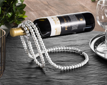 Pearl necklace wine holder WHITE Wine Alco accessories Gadget Master Original