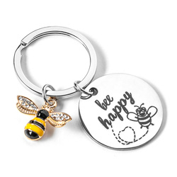Keychain - BEE HAPPY