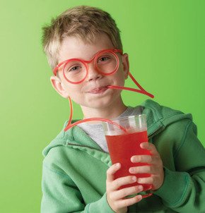 Silly drinking straw - transparent