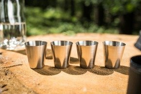 Stainless steel shot glass - 4 pcs set