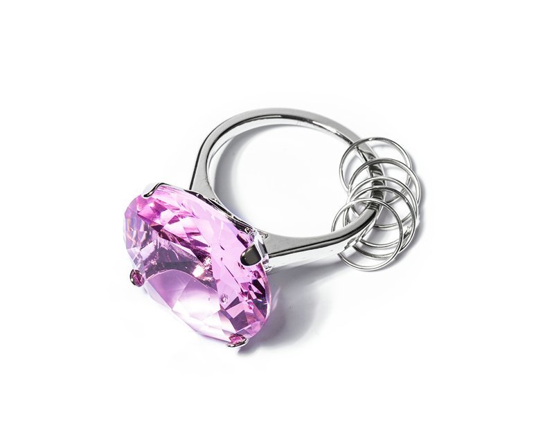 Diamond key ring - pink pink | Wedding gadgets All products Gadget ...