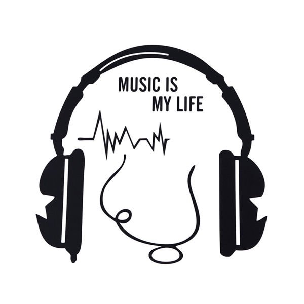 Wall sticker MUSIC IS MY LIFE | Gadget Master Original Music gadgets ...