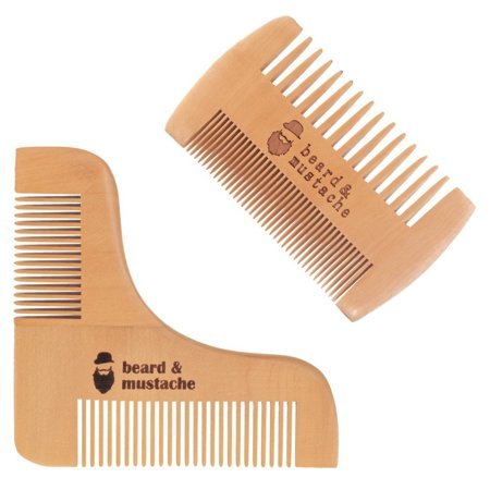 Beard & mustache comb set