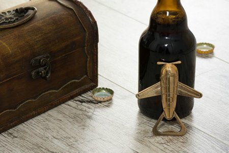 Bottle opener - retro style airplane 