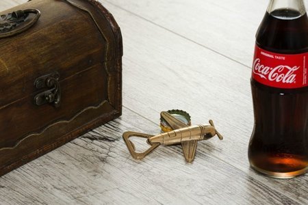 Bottle opener - retro style airplane 