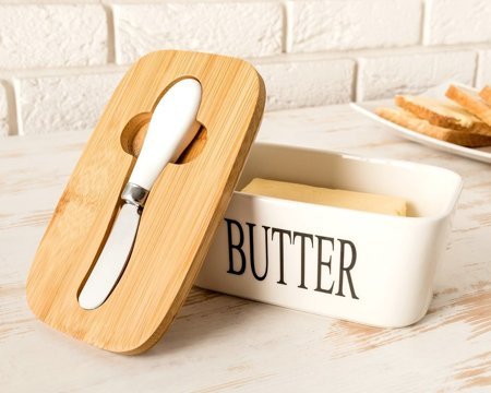 Butter box with knife 