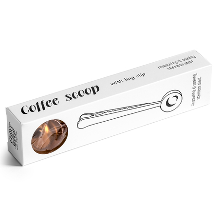 Coffee scoop with bag clip 2in1