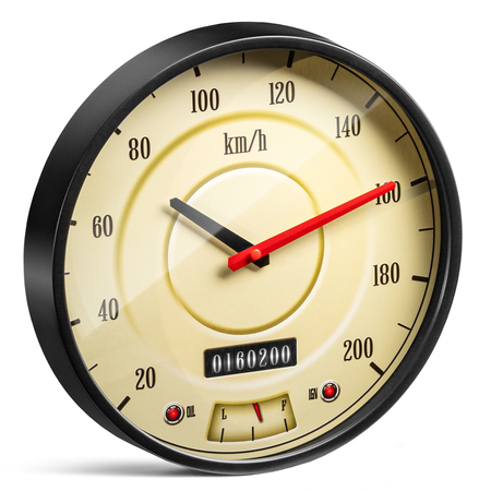 Driver's clock SPEEDOMETER