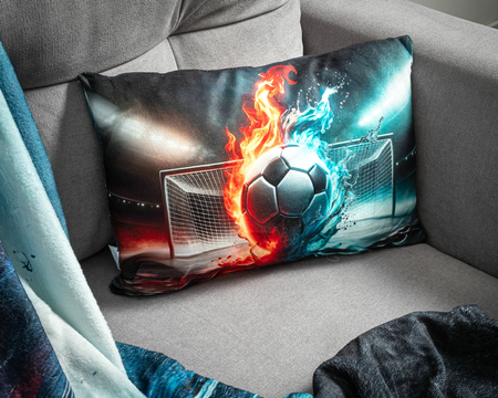 FOOTBALL FANS SET blanket & cushion