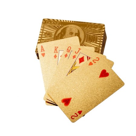 Golden play cards