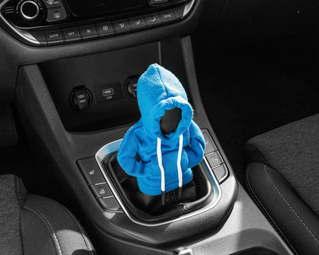 Hoodie gear shift - BLUE