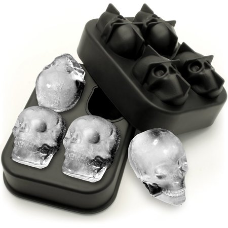 Ice / chocolate tray SKULLS 4 pcs 