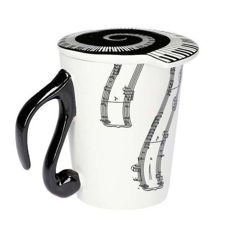 Music mug with lid - NOTES