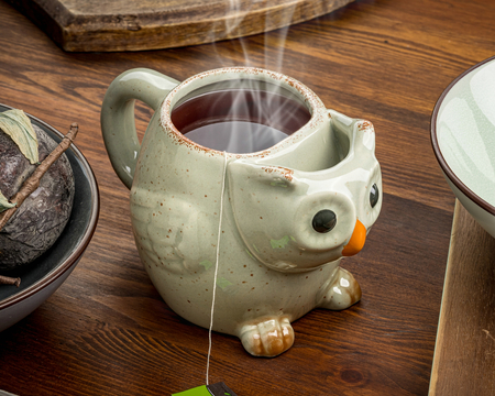 OWL mug - with tea bag