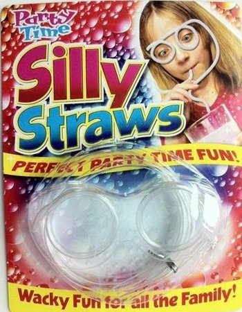 Silly drinking straw - transparent