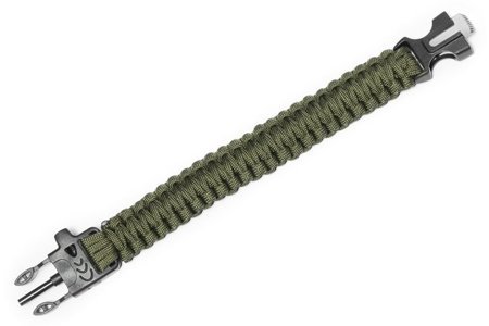 Survival bracelet 3in1 ARMY GREEN