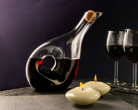 Wine and water decanter TWISTED 