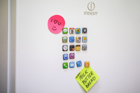 iPhone Apps Fridge Magnet Set