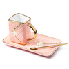 BAG mug ceramic set with spoon & saucer - PINK