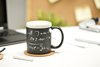 Black board mug with chalk