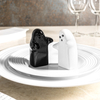 Black & white salt and pepper shakers