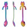 Cat tea spoons 2 pcs RAINBOW