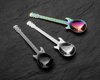 Guitar metal tea spoons COLORFUL 3 pcs