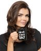 Have a Nice Day Middle Finger Mug - BLACK