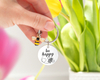 Keychain - BEE HAPPY 