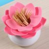 Lotus bud & tooth pick holder - PINK