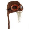 Pilot hat for kids - brown