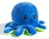 Reversible plush toy - octopus (dark blue - green)