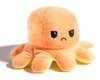 Reversible plush toy - octopus (orange- yellow)    