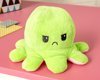 Reversible plush toy - octopus (pink - green)