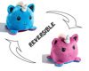Reversible plush toy - unicorn (violet-blue)