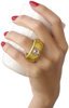 Ring mug white - golden ring