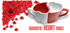 Romantic mugs red-white