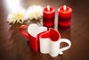 Romantic mugs red-white