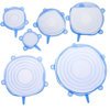 Silicone food covers 6 pcs