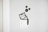 Sleepy Kitty Cat - Switch/ Wall Sticker