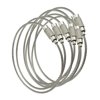 Stainless steel wire keychain 5 pcs