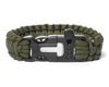 Survival bracelet 3in1 ARMY GREEN