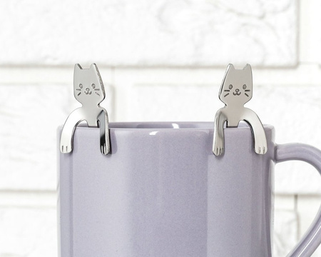 Cat tea spoons 2 pcs. SILVER