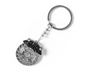 Moto brake disk keychain