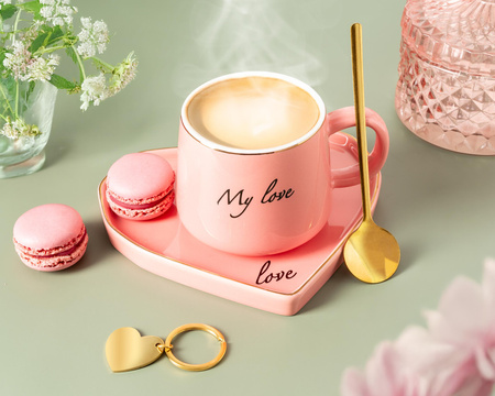 Women gift set - cup, saucer & spoon