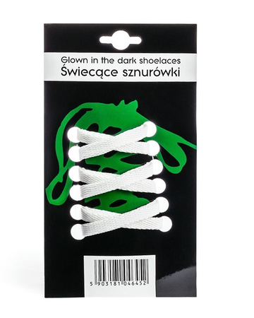 Glow in the dark shoelance - white