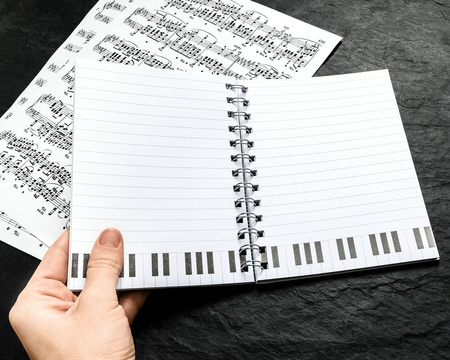 Music notebook - I LOVE MUSIC