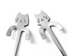 Cat tea spoons 2 pcs. SILVER