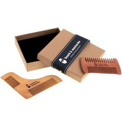 Beard & mustache comb set