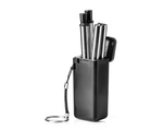 Foldable stainless steel drinking straw